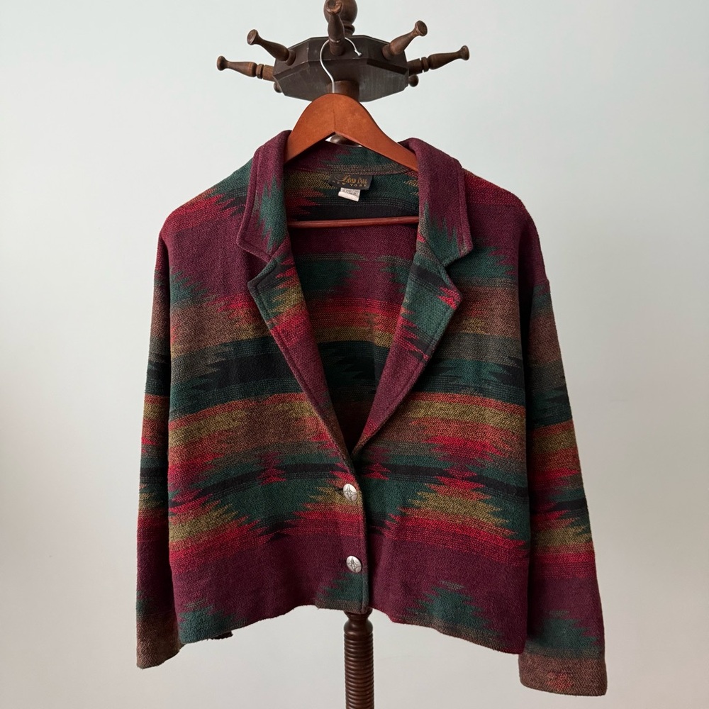 Vintage David Paul New York Southwestern Aztec Jacket Blazer Medium USA